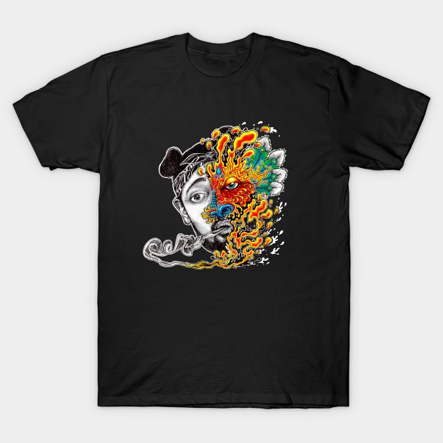 OMAYELA - BARKING BIRD T-Shirt by jimmycrockett